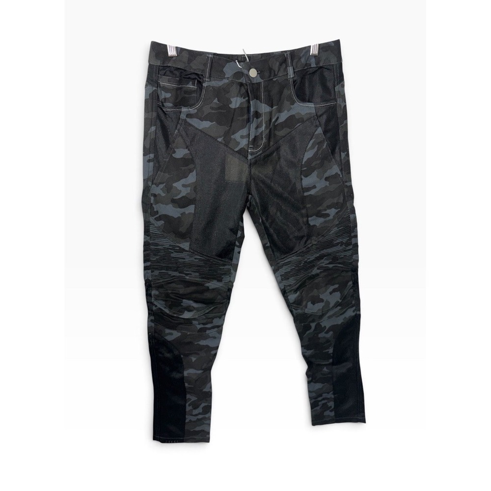Mclula Motorcycle Riding Pants 30x30 Camo Tactical Mesh Armor Blue - Picture 1 of 12